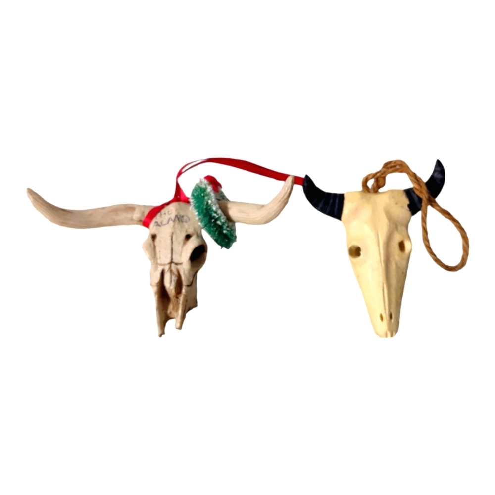 Alamo Western Christmas Holiday Ornaments or Crafts Supply Accent Bundle